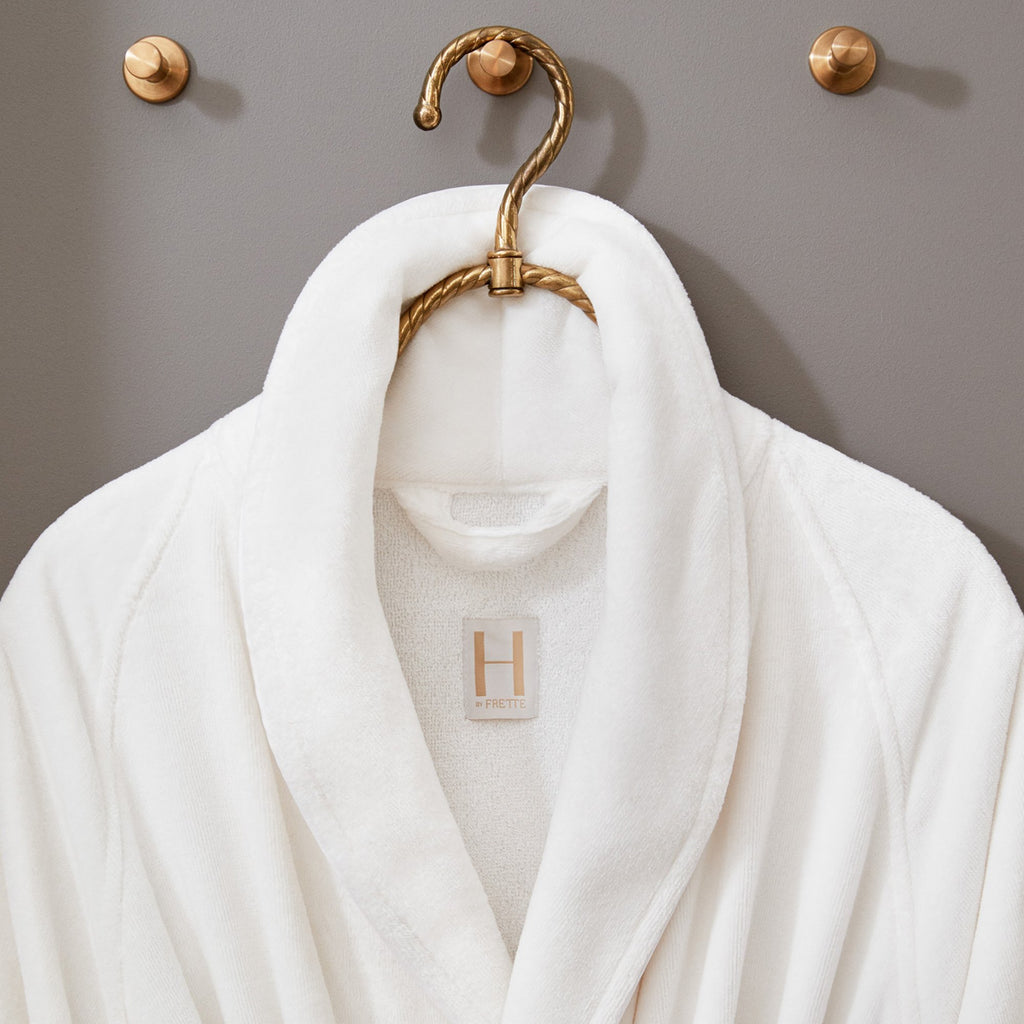 Shawl Collar Bathrobe with Piping